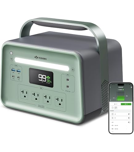 Amazon.co.jp: YOSHINO ヨシノ 固体電池 ポータブル電源 ソーラー